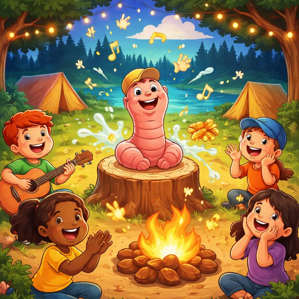 Почему песня из лагеря про червяка Германа так нравится для обучения рассказыванию историй и звуковым эффектам?