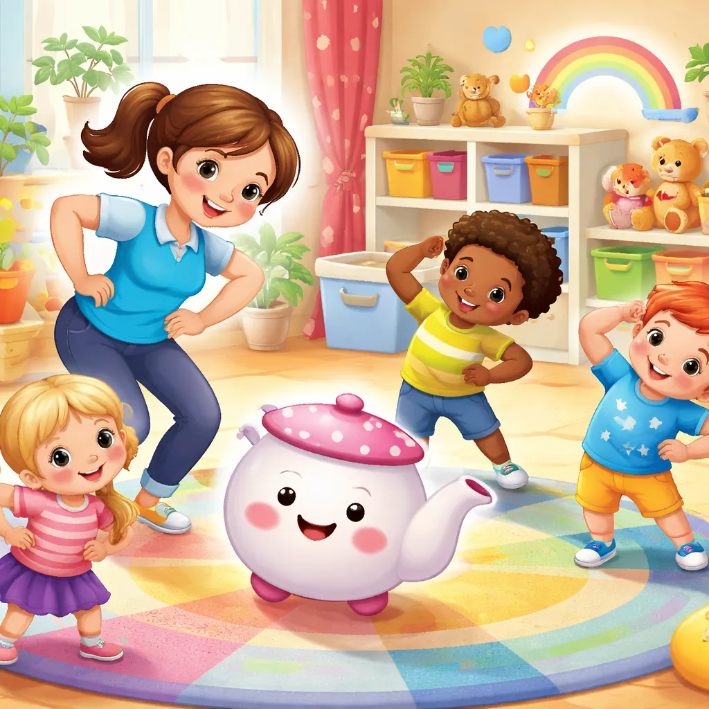 Warum ist das englische Lied: I'm a Little Teapot perfekt, um Handlungen und Körperbewusstsein zu lehren?