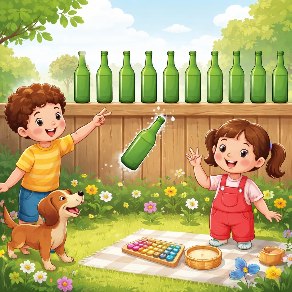 Warum ist das englische Lied: Ten Green Bottles perfekt, um rückwärts zu zählen?