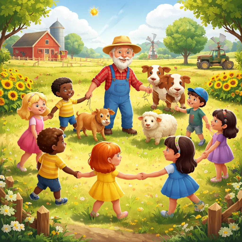 Warum ist das englische Lied: The Farmer in the Dell ein perfektes Kreisspiel für Kinder?