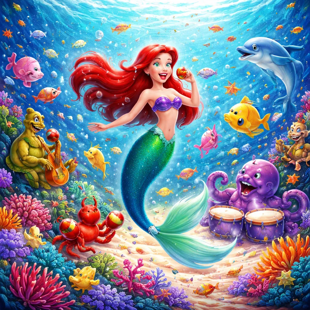 Por que a música em inglês: Under the Sea (de A Pequena Sereia) é uma celebração alegre da vida oceânica?