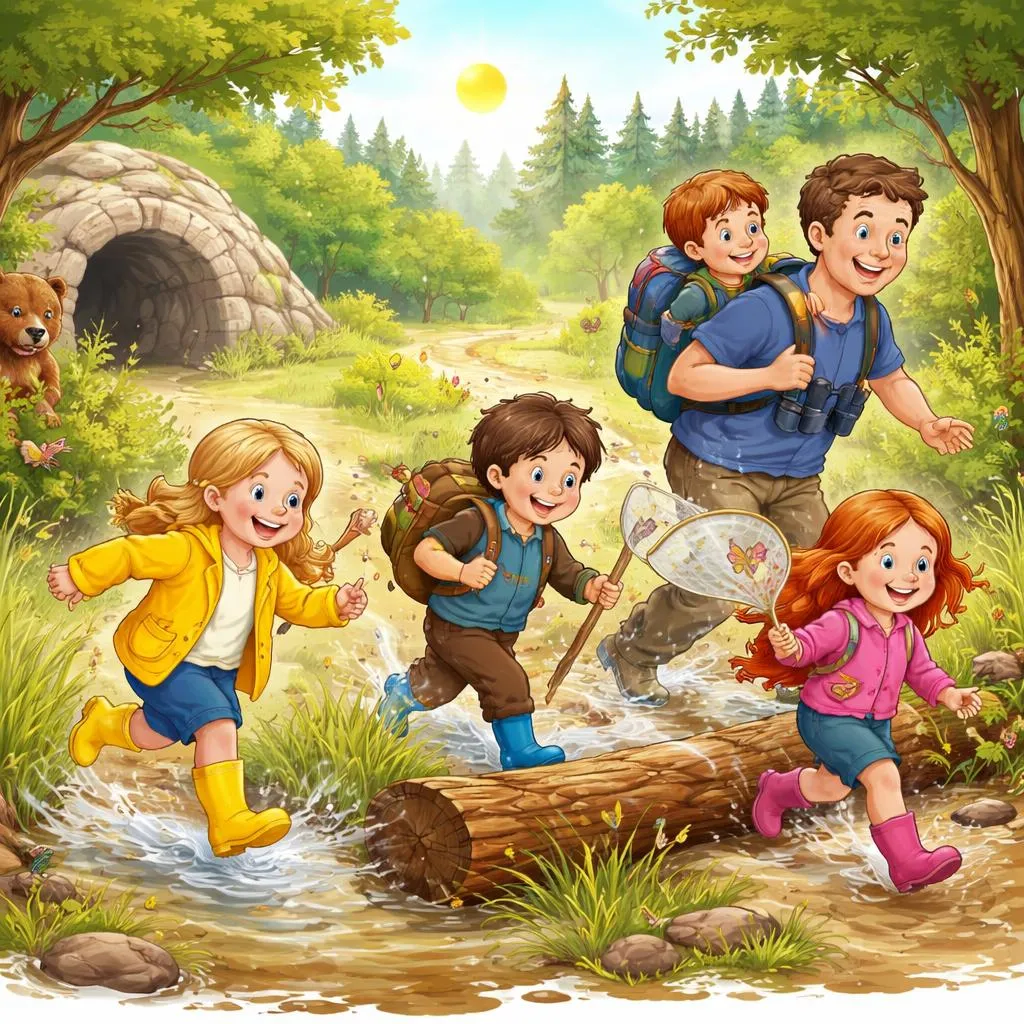 Почему песня «Мы идем на охоту на медведя» идеальна для изучения слов об приключениях и препятствиях?