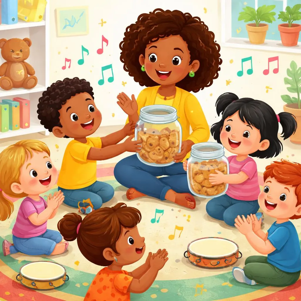 Почему игра "Кто взял печенье из банки" идеальна для изучения имён и ритма?