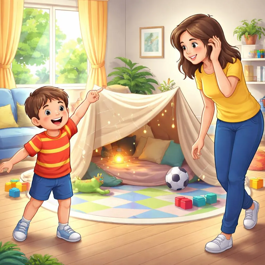 Why Should a Child Say “Over Here” Instead of “In This Spot” When Calling You?