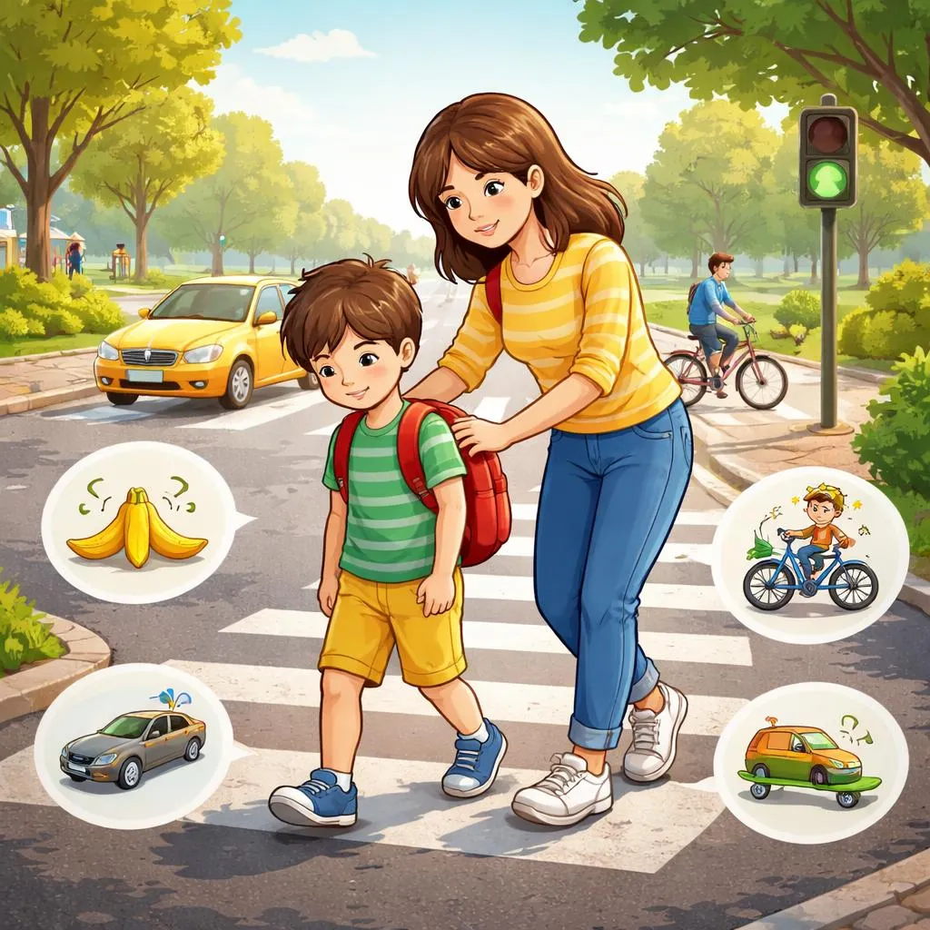 為什麼孩子有時候為了安全應該「慢慢地」走,而不是「以慢速」走?