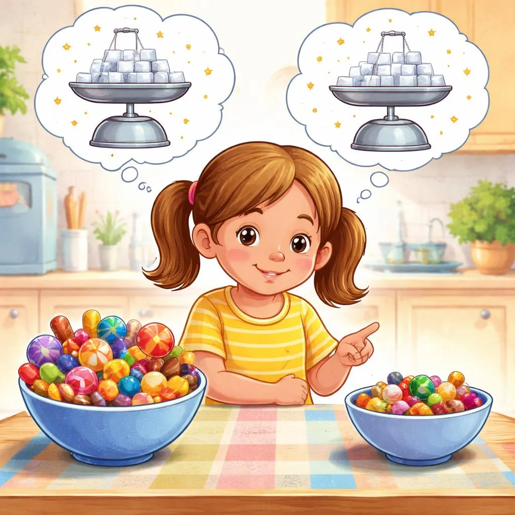 Why Would a Child Ask for “Less” Sugar Instead of “A Smaller Amount” of Candy?