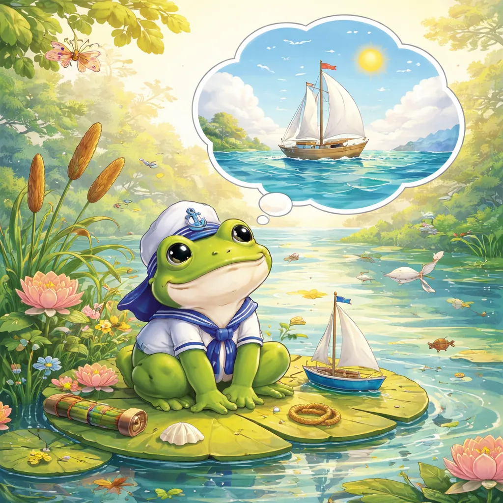¿Por qué una rana en la canción china 'La rana que quiere ser marinero (小青蛙想当水手)' sueña con el mar?