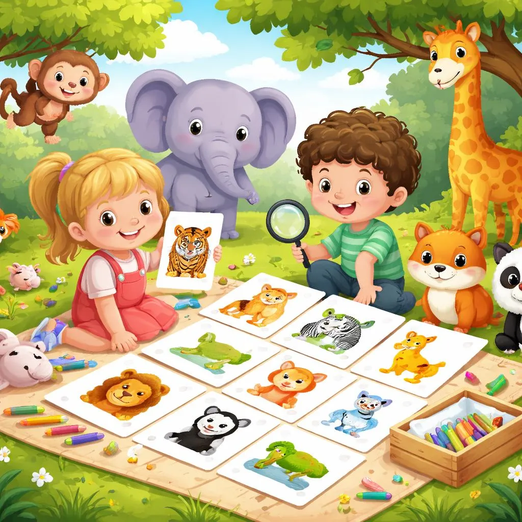 Wildtier-Lernkarten für Kinder – Kostenloses PDF zum Ausdrucken