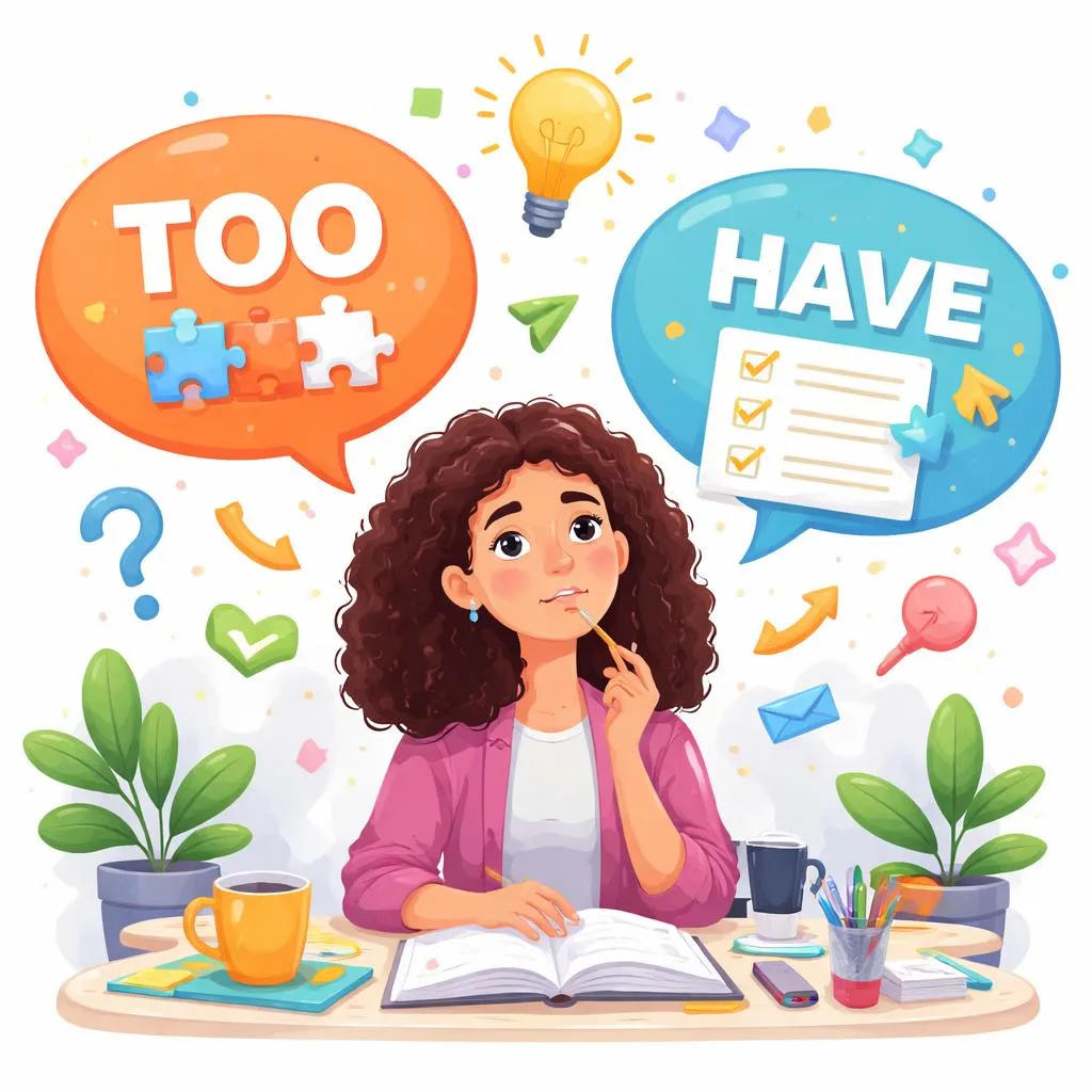 Хотите узнать, как использовать слова "too" и "have"? Четкое руководство по распространенным английским фразам