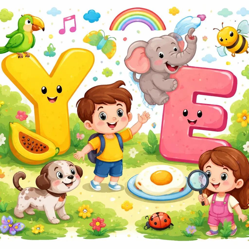 Y and E in the Spanish Alphabet for Kids: Sounds, Examples, Practice, and Easy Language Learning